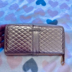 Rampage Zip-Around Accordion‎ Wallet Rose Gold